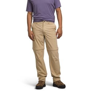 North Face Men's Convertible Hiking Khaki Zip Off Cargo Pants Medium
